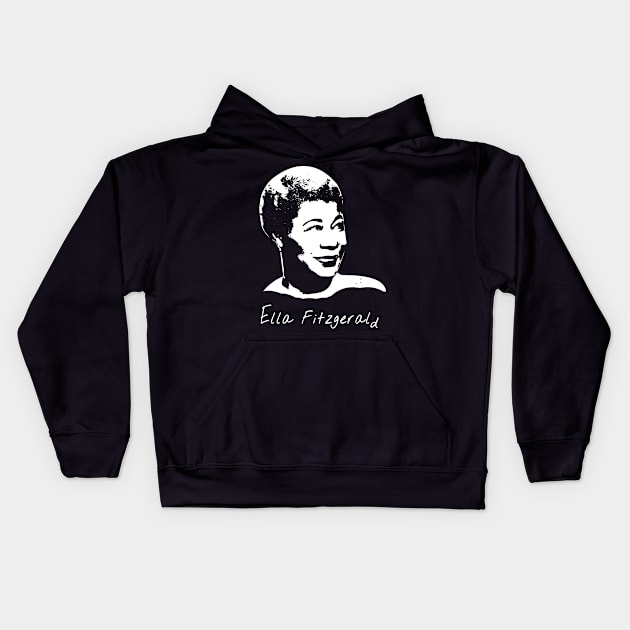 Ella Fitzgerald 1 Kids Hoodie by GreenRabbit